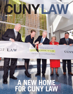 Fall 2012 - CUNY School of Law