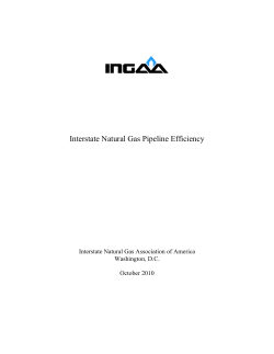Interstate Natural Gas Pipeline Efficiency