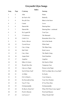 Gwyneth Glyn Songs