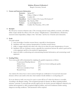 Required Reading, International Relations Since 1881, Dr