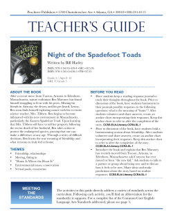 Night of the Spadefoot Toads