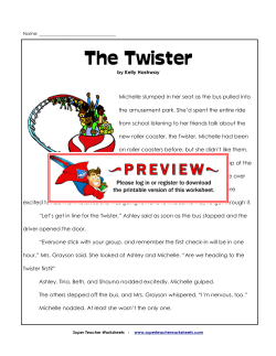 The Twister - Super Teacher Worksheets