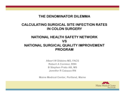THE DENOMINATOR DILEMMA CALCULATING SURGICAL SITE
