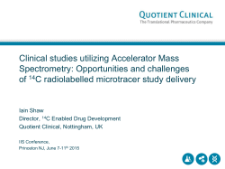 Clinical studies utilizing Accelerator Mass