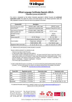 Official Language Certificates Spanish «DELE