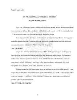 March Edition - Order Sons of Italy in America