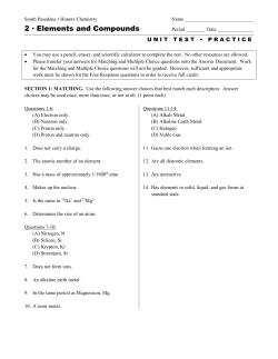 2 · Elements and Compounds