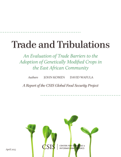 Trade and Tribulations: An Evaluation of Trade Barriers to the