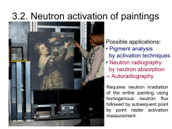 3.2. Neutron activation of paintings