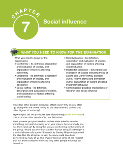 Social influence - Hodder Plus Home