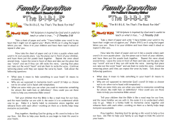 Lesson 6 - The Bible