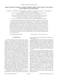 Impact of interface orientation on magnetic coupling in highly