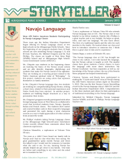 Navajo Language - Albuquerque Public Schools