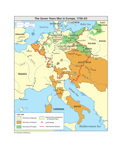The Seven Years War in Europe, 1756–63