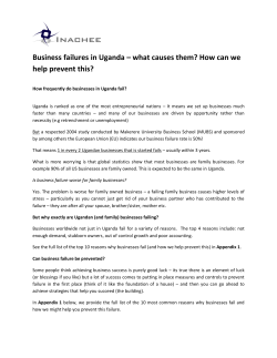 1 in 2 Ugandan businesses fail