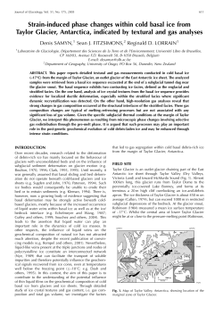 Strain-induced phase changes within cold basal