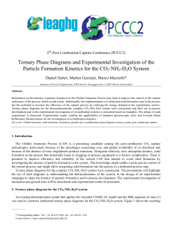 Ternary Phase Diagrams and Experimental Investigation of the