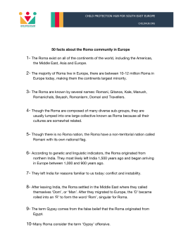 50 facts about the Roma community in Europe 1