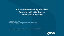A New Understanding of Citizen Security in the Caribbean