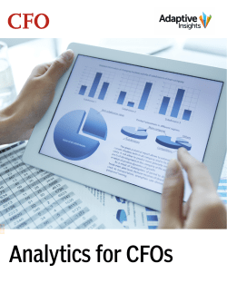 Analytics for CFOs