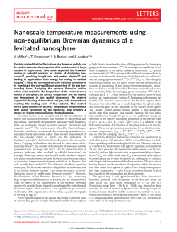 Nanoscale temperature measurements using non
