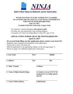 application forms - Utah Statewide Independent Living Council