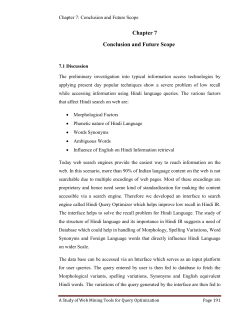 Chapter 7 Conclusion and Future Scope