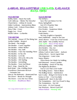 casual encounters live band karaoke song menu