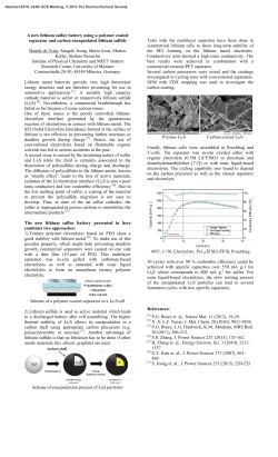 A new lithium sulfur battery using a polymer coated separator and