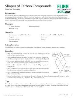 Shapes of Carbon Compounds