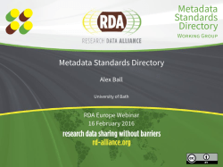 RDA Europe - Research Data Alliance