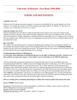 Glossary of terms - University of Houston