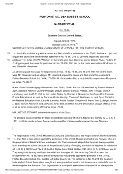 RUNYON ET UX., DBA BOBBE`S SCHOOL v. McCRARY ET AL.