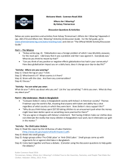 Below are some questions and activities from Kelsey Timmerman`s