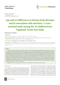 Age and sex differences in human body physique and its