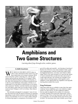 Amphibians and Two Game Structures