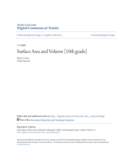 Surface Area and Volume [10th grade]