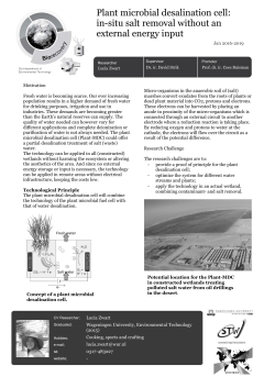 Plant microbial desalination cell: in