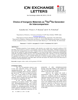 Fulltext PDF - Ion Exchange Letters