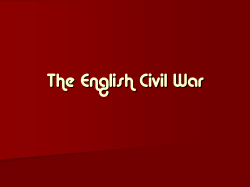 The English Civil War