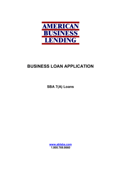 business loan application - American Business Lending