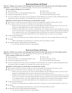 Rock Cycle Project