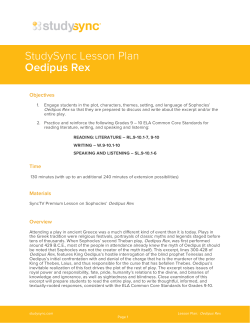 StudySync Lesson Plan Oedipus Rex