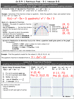 f(x) = x2 &ndash; 5x + 3