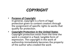 COPYRIGHT - Presentation
