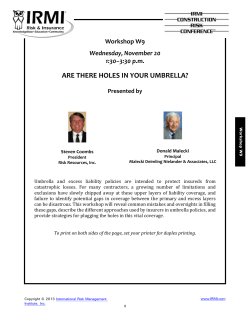 are there holes in your umbrella?