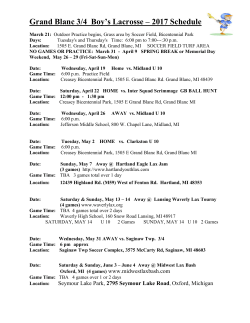 Boys Lacrosse 2017 Schedule All Teams