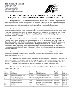 ASCA Announces Grants Awarded in December