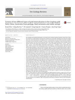 Genesis of two different types of gold mineralization in the Linglong