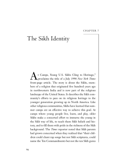 Ch. 7-9 on Sikhs in the U.S.